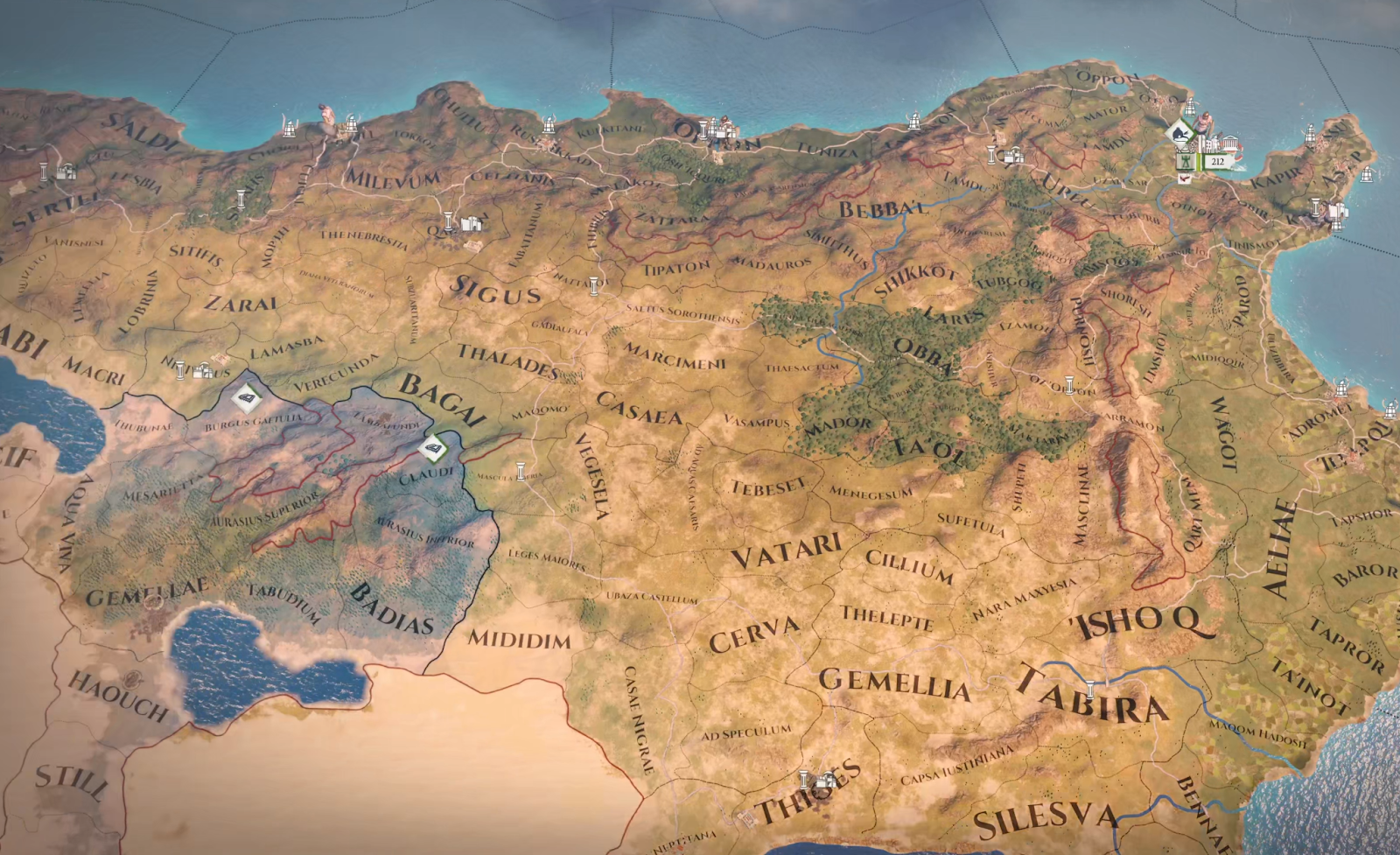 Enemy armies using AI-built roads