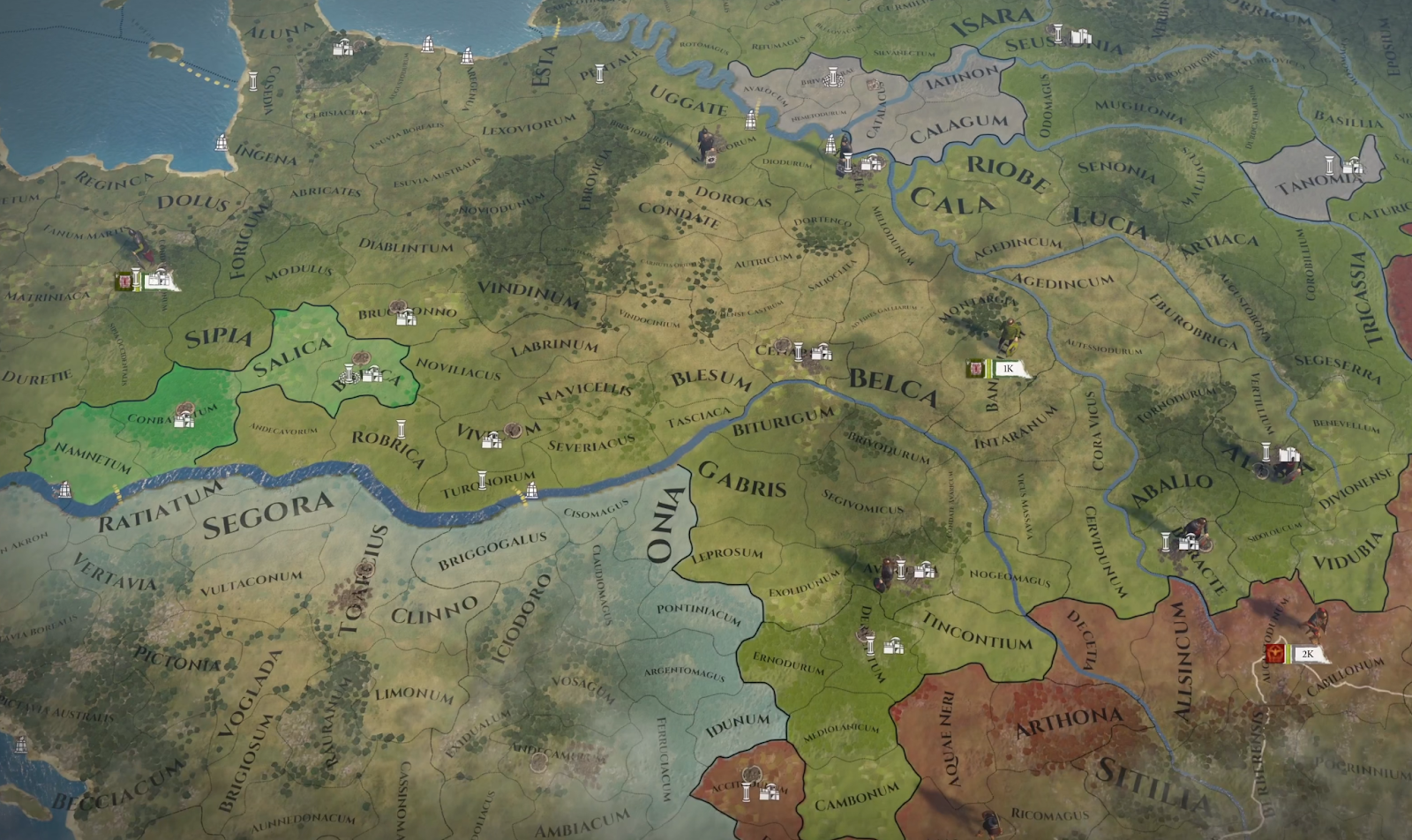 AI country with poor fort placement
