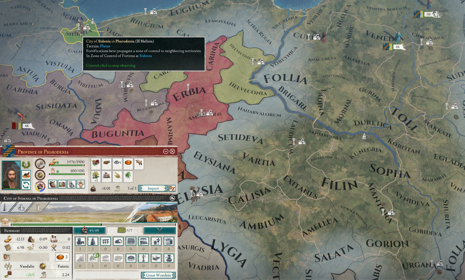 AI moving province capitals
