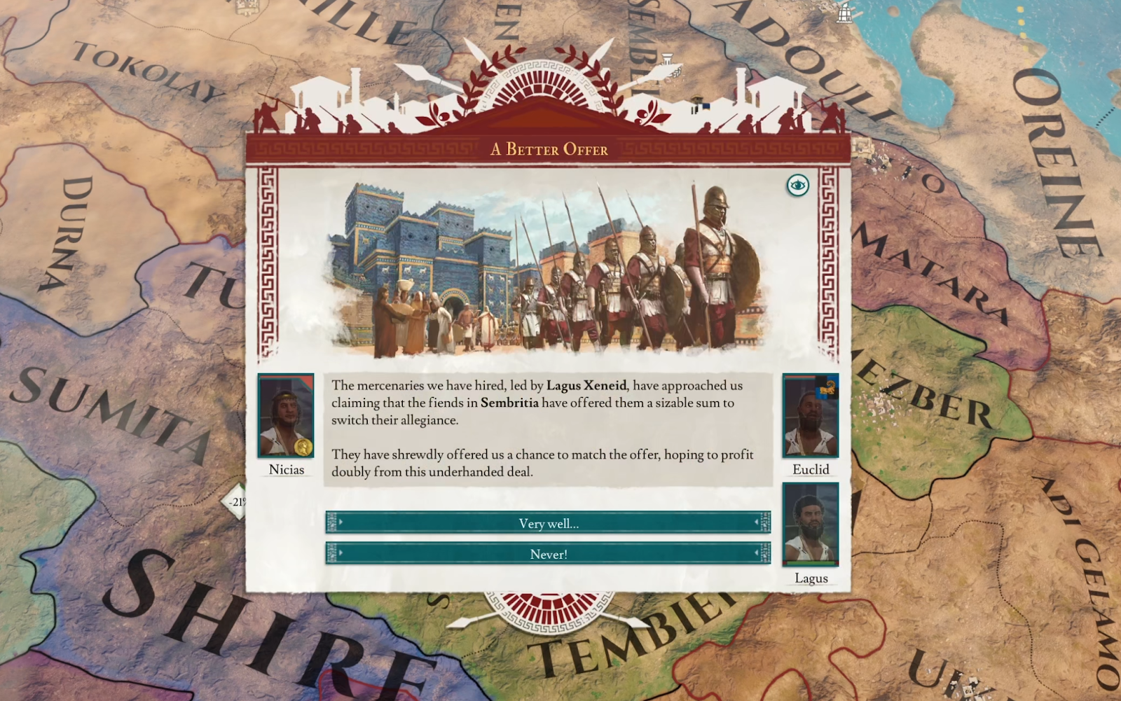 AI bribing mercenaries as a last resort