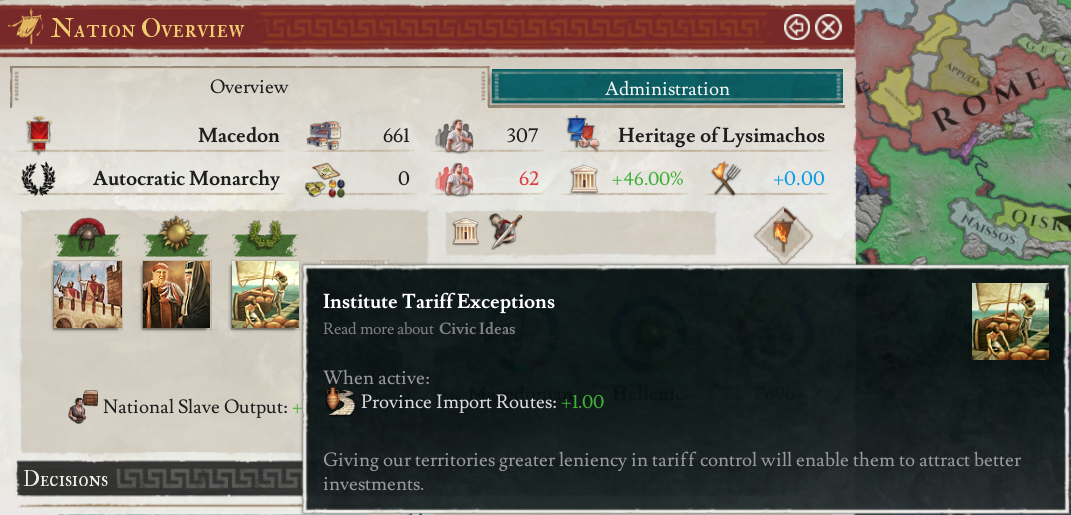 AI national idea selection with weights